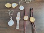 Verzameling oude horloges en zakhorloges, Ophalen of Verzenden, Staal, Overige merken, Met bandje