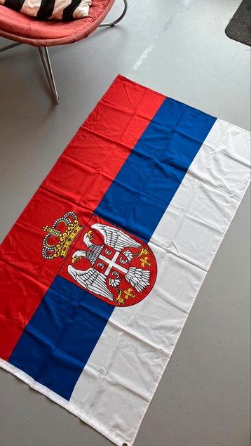Vlag Servië  150x90 beschikbaar voor biedingen