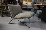 2 x luxe fauteuil EARL Jess Design metaal leer Aurula Stone