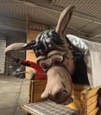 Carnavalswagen Ezel/Paardenkop Polyester, Hobby en Vrije tijd, Feestartikelen, Ophalen of Verzenden, Gebruikt, Versiering, Carnaval