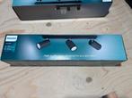 Philips Kosipo opbouwspot - 3-lichts - zwart, Ophalen of Verzenden, Nieuw, Metaal of Aluminium, Plafondspot of Wandspot