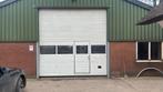 Handbediende overheaddeur met  snelloopdeur, Gebruikt, Garagedeur, Ophalen of Verzenden, 120 cm of meer