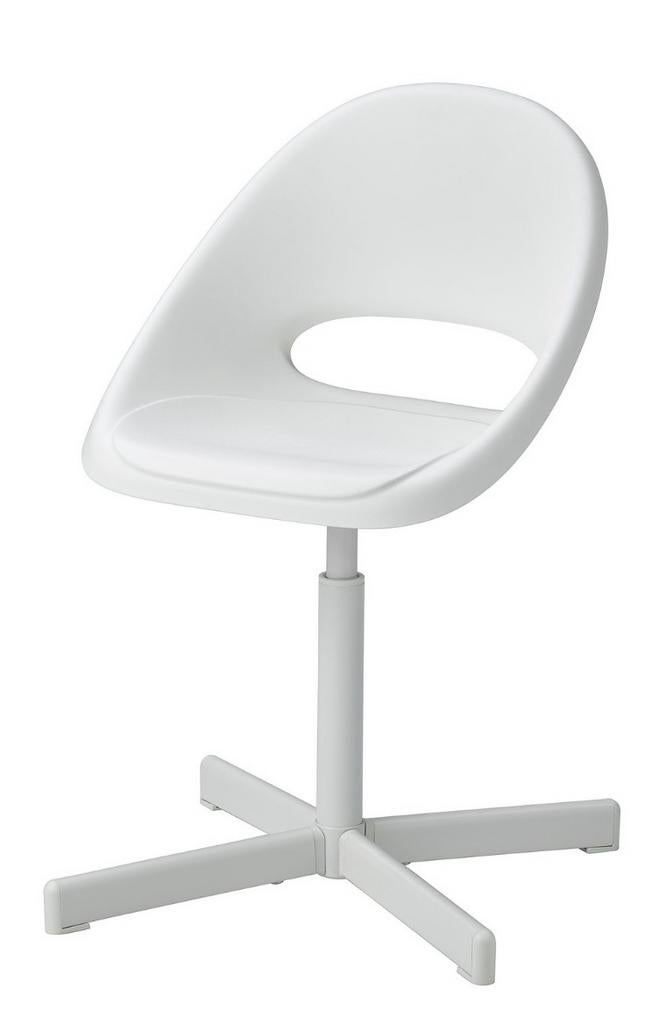 2x Kinderbureaustoel Loberget / Sibben - Wit, Ophalen, Gebruikt, Wit, Bureaustoel