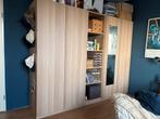 Ikea pax kledingkast, licht bruin hout met sieraden la, Huis en Inrichting, Kasten | Kledingkasten, Kunststof, Pax ikea, 200 cm of meer