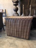 Mand met deksel XXL, Huis en Inrichting, Ophalen, Zo goed als nieuw, Rond, Riet