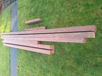 Meranti hardhouten balken 6cm x 10,5 cm, Doe-het-zelf en Verbouw, Ophalen, Zo goed als nieuw, Balk, Vuren