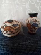 Gouda Plateel Vaas & Bonbonschaaltje, Huis en Inrichting, Ophalen of Verzenden