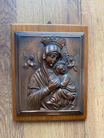 Maria met Kind, Houten Lijst beschikbaar voor biedingen