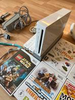 Nintendo Wii Compleet Getest met Spellen 2 controllers, Spelcomputers en Games, Ophalen of Verzenden, Gebruikt, Met 2 controllers