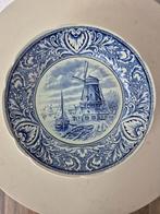 Delfts blauw bord “Windmolen uit Holland”, Ophalen of Verzenden