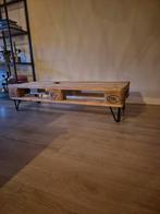 Lage pallet tafel met haarpin poten, Huis en Inrichting, Kasten | Televisiemeubels, Ophalen, 100 tot 150 cm, Zo goed als nieuw