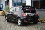 Fiat 500 Cabrio 1.0 (3cil) Apple CarPlay, 1e eigenaar BTW, Auto's, Voorwielaandrijving, Stof, Cabriolet, Zwart