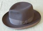 Nr N31: Zwarte Engelse vilten herenhoed, Kleding | Heren, Hoeden en Petten, Tweedehands, onbekend., Hoed, Ophalen of Verzenden