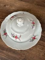 Antieke Wawel Poland botervloot met roze bloemen, Ophalen of Verzenden