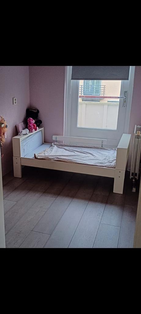 Ikea meegroeibed Vikare, Kinderen en Baby's, Kinderkamer | Bedden, Gebruikt, 140 tot 160 cm, 70 tot 85 cm, Lattenbodem, Ophalen of Verzenden