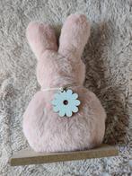 Roze decoratie konijn met bloem, Ophalen of Verzenden, Nieuw, Wanddecoratie