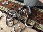 10 vlees haken en een grote haak bieden, Antiek en Kunst, Ophalen of Verzenden