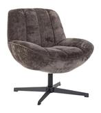 Fauteuil By-Boo Derby - Brown, Huis en Inrichting, Fauteuils, 75 tot 100 cm, Ophalen of Verzenden, Zo goed als nieuw, Stof