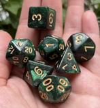 Nachtgroen – D&D dice set + dice bag, Verzenden, Nieuw