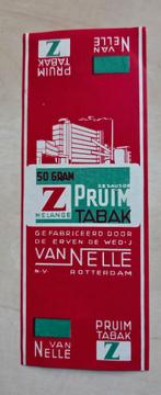 240) ORIGINELE RECLAME WED.J.VAN NELLE  NV PRUIMTABAK Z, Verzamelen, Ophalen of Verzenden, Zo goed als nieuw, Overige typen