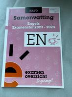 Samenvatting Examenoverzicht Engels HAVO 2023-2024, Ophalen of Verzenden, Zo goed als nieuw, Overige uitgevers, Engels