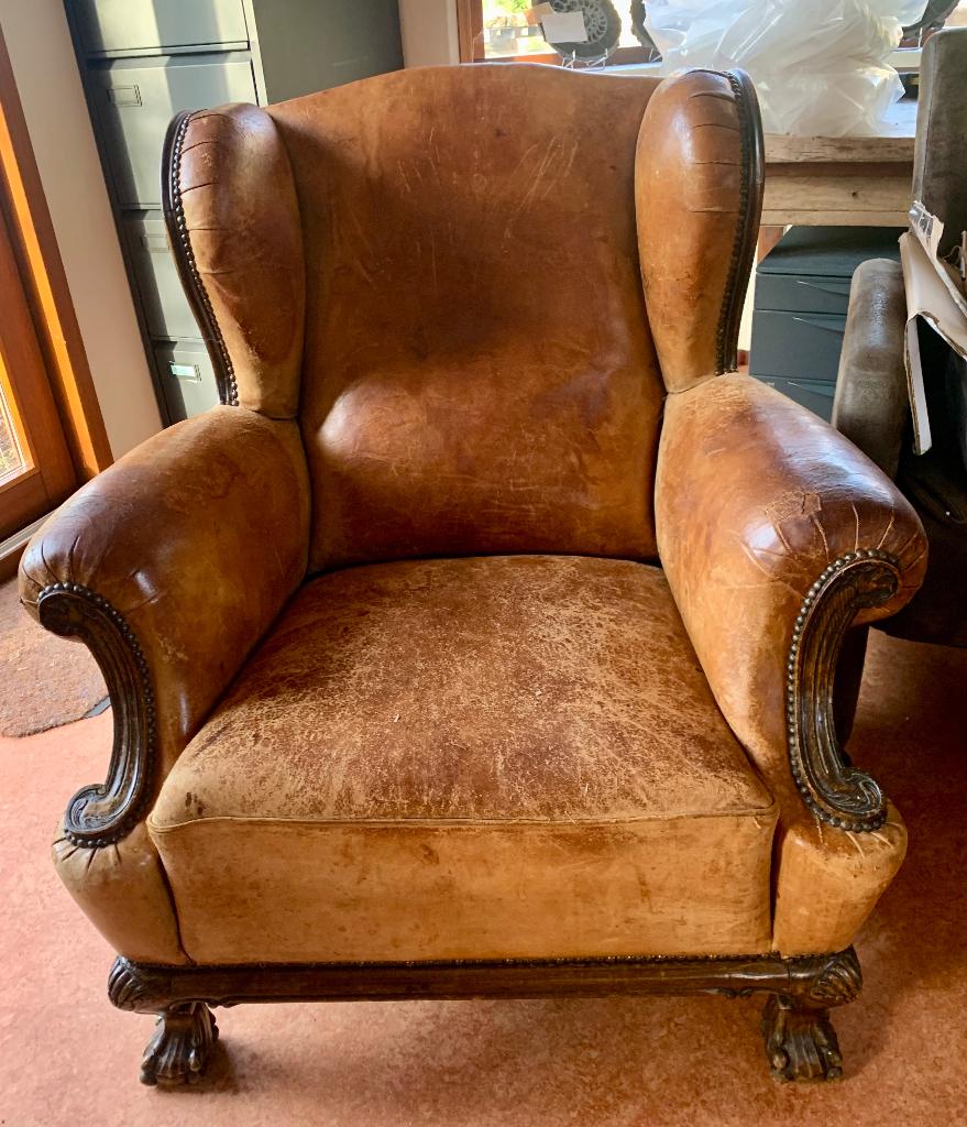 Grote Schapenleren Fauteuil, Huis en Inrichting, Fauteuils, Ophalen, Gebruikt, 75 tot 100 cm, 75 tot 100 cm