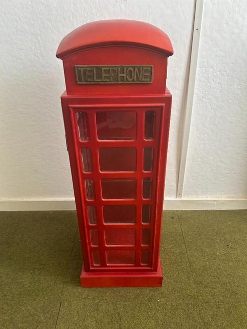 Engelse telefooncel kastje, Huis en Inrichting, Woonaccessoires | Wanddecoraties, Zo goed als nieuw, Ophalen