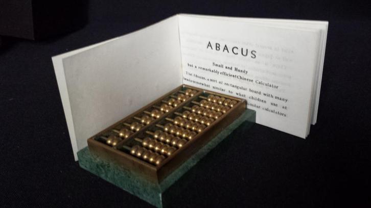 Vintage ABACUS / Chinees Hand TELRAAM / Marmer en Messing, Antiek en Kunst, Curiosa en Brocante, Ophalen of Verzenden