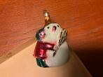 ANTIEKE KERSTBAL KINDJE MET SNEEUWPOP, Diversen, Ophalen of Verzenden, Gebruikt