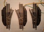 Electrische wissels Minitrix 4961 4963, Hobby en Vrije tijd, Modeltreinen | N-Spoor, Gebruikt, Gelijkstroom, Trix, Rails