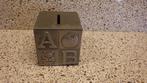 mooie spaarpot uit zllverstad (geen zilver), Ophalen of Verzenden, Gebruikt, Steen, Aardewerk of Keramiek, Overige thema's