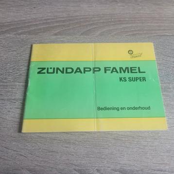 Zundapp - FAMEL Instructieboekje NL Type: KS Super beschikbaar voor biedingen