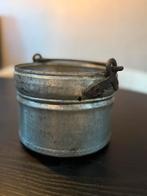 Antieke Tinnen Kleine Emmer, Ophalen of Verzenden