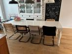 Grote tafel met 8 stoelen, Ophalen of Verzenden, Zo goed als nieuw, 4 tot 6 stoelen
