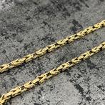 14k gouden koningsketting prachtig schakel 70cm, Ophalen of Verzenden, Zo goed als nieuw, Goud