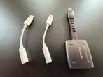 Apple Lightning naar 3.5mm Audio Adapters (3 stuks), Ophalen of Verzenden, Zo goed als nieuw, Minder dan 2 meter, Overige kabels