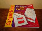 Borduren op kaarten voor Kerst door Nel van Hoorn, Ophalen of Verzenden, Zo goed als nieuw, Kerst, Overige typen