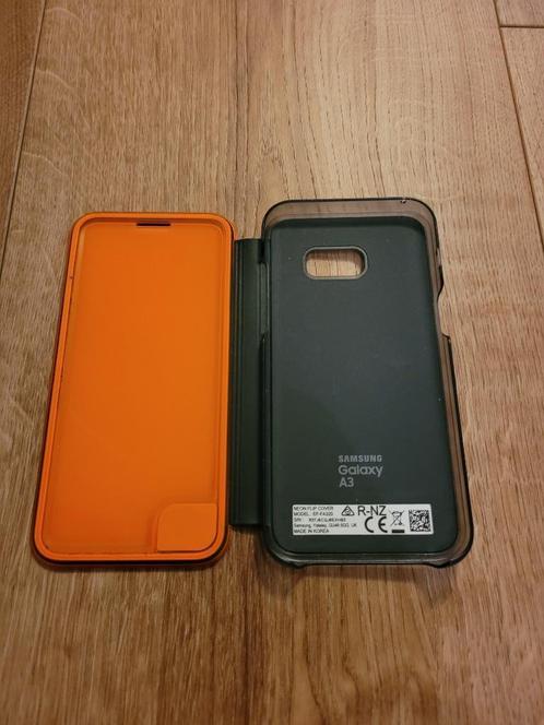 Samsung Galaxy A3 case hoesje zwart / oranje, Telecommunicatie, Mobiele telefoons | Hoesjes en Frontjes | Samsung, Zo goed als nieuw