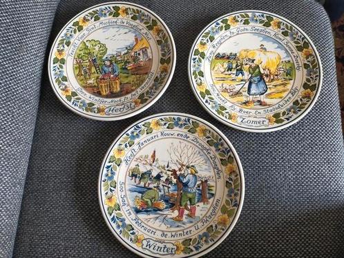 Royal Goedewaagen Seizoensborden - Set van 3, €10.- per bord, Antiek en Kunst, Antiek | Wandborden en Tegels, Ophalen of Verzenden