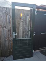 Hardhouten buitendeur. 82.5x211cm. Dubbelglas., Doe-het-zelf en Verbouw, Deuren en Horren, Ophalen, Gebruikt, 80 tot 100 cm, Buitendeur