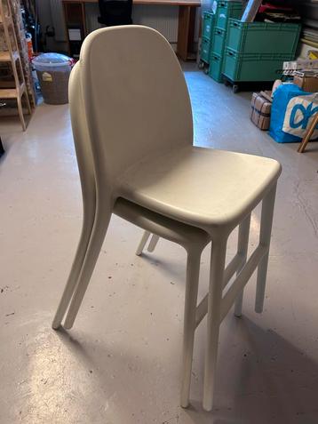 Witte Kunststof Stoelen IKEA URBAN - Set van 2 beschikbaar voor biedingen