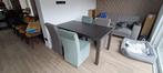 Eetkamertafel met 4 stoelen, Huis en Inrichting, Stoelen, Ophalen, Hout, Gebruikt, Overige kleuren