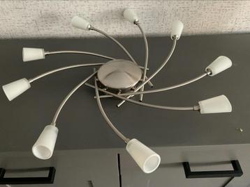 Z.g.a.n. mooie plafondlamp( 9 halogeen lichtpunten) beschikbaar voor biedingen