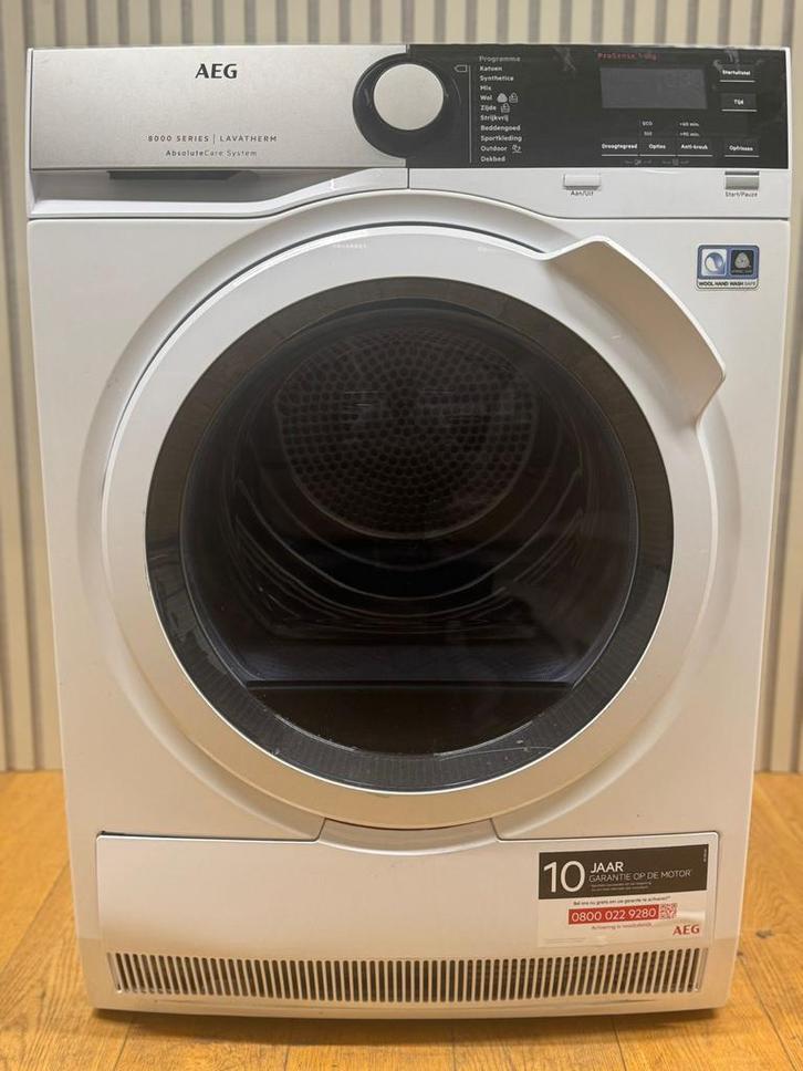 AEG T8DE84EW Warmtepompdroger - 8kg, A++, Witgoed en Apparatuur, Wasdrogers, Zo goed als nieuw, Condens, Voorlader, 8 tot 10 kg