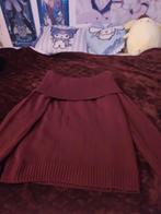 Bordeaux Rode Off-Shoulder Trui, Kleding | Dames, Truien en Vesten, Zo goed als nieuw, Geen merk, Rood, Ophalen