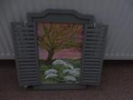 Olieverfschilderij in tuinwanddecoratie, Ophalen, Zo goed als nieuw