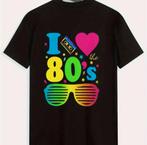 I Love the 80's Herenshirt - Maat L, Kleding | Heren, T-shirts, Maat 52/54 (L), Zwart, Nieuw, Ophalen of Verzenden