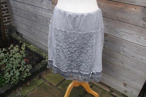 Rok grijs kant Tredy mt 40 Vaste prijs, Kleding | Dames, Rokken, Zo goed als nieuw, Maat 38/40 (M), Grijs, Ophalen of Verzenden