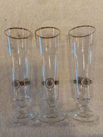 Drie warsteiner fluitjes op voet, Verzamelen, Ophalen of Verzenden, Zo goed als nieuw, Bierglas