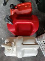 2 benzine jerrycan  en 1 water jerrycan, Ophalen of Verzenden, Zo goed als nieuw, Overige typen